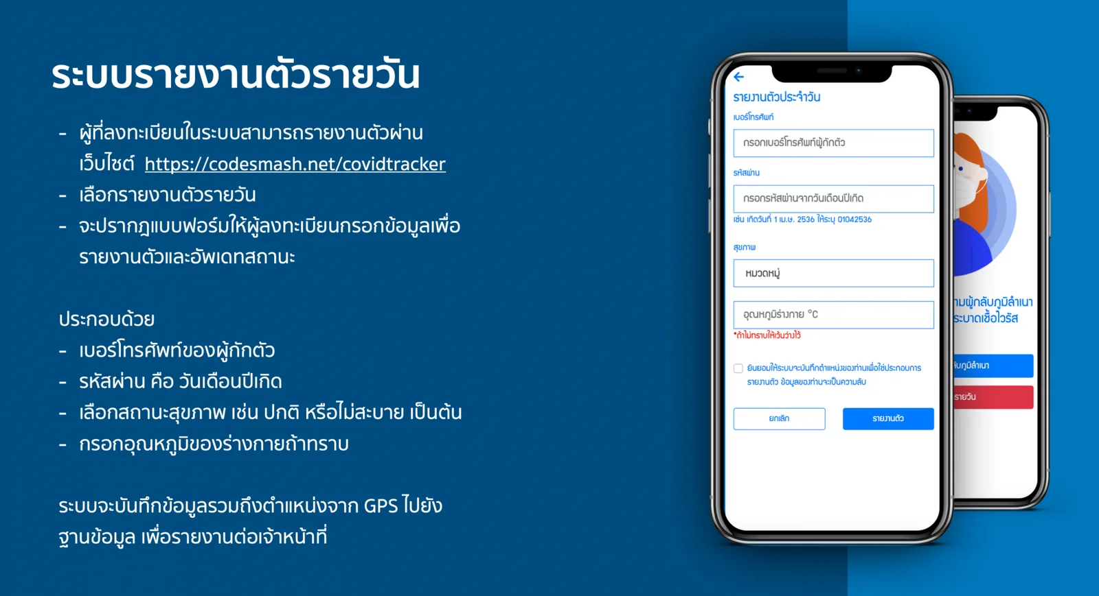 ระบบติดตามและเฝ้าระวังการแพร่ระบาดเชื้อไวรัส COVID-19 — รายละเอียดผลงาน 6